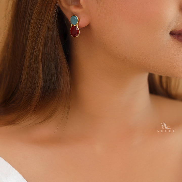 Glossy Golden Owl Earring