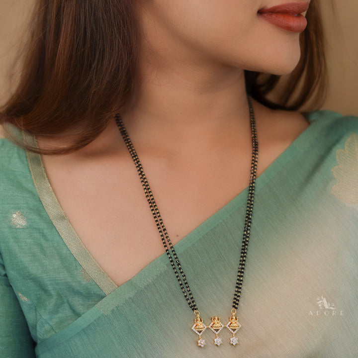 Eshwari AD Stone 5 Flower Mangalsutra