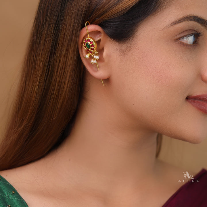 Dhvani Pearl Jadau Kundan Ear-Cuff