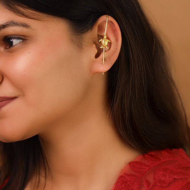 Analeia Golden Animals Ear-Cuff (Set Of 2)