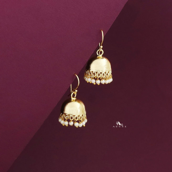 Golden Pearl Cluster Jhumka