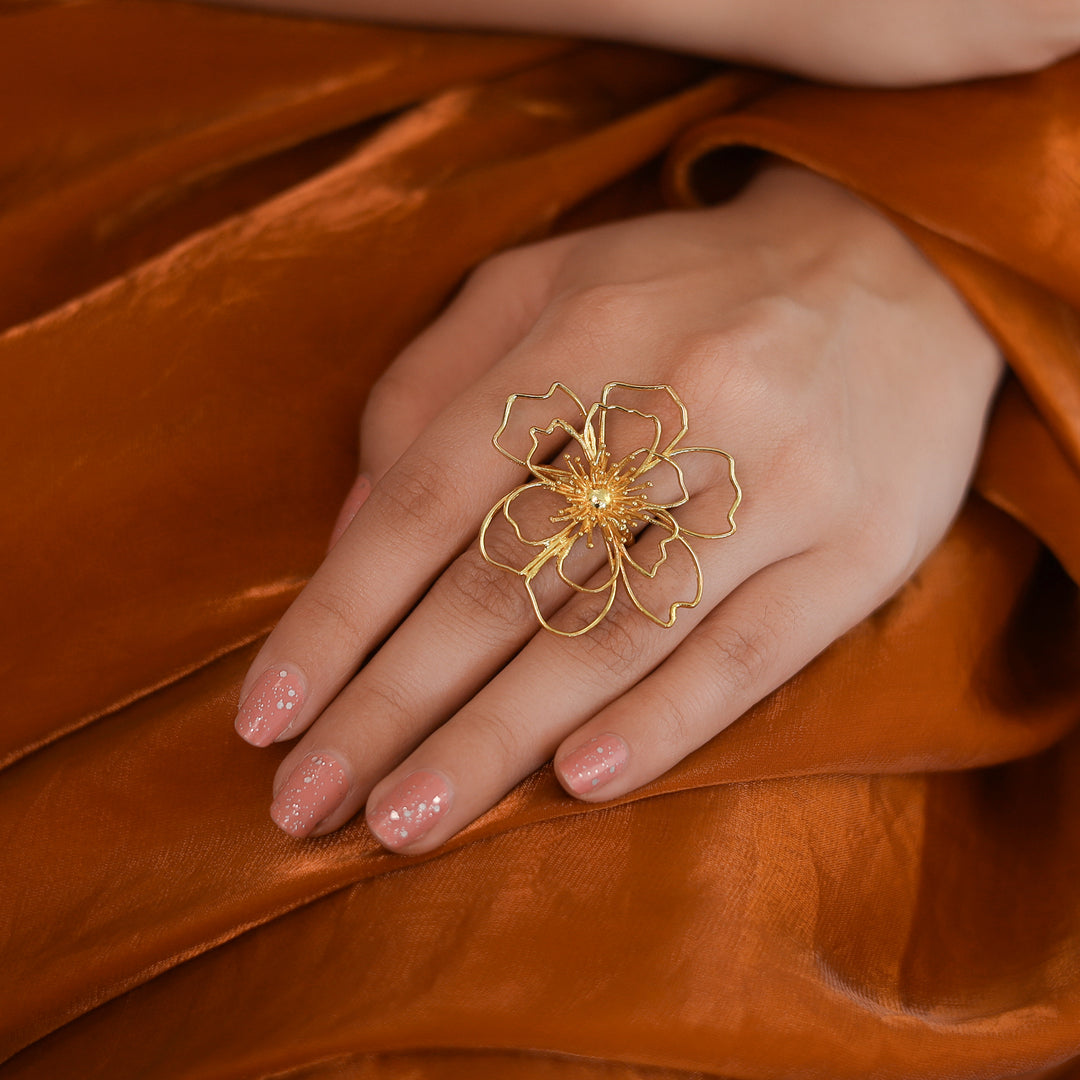 Golden Rosline Ring