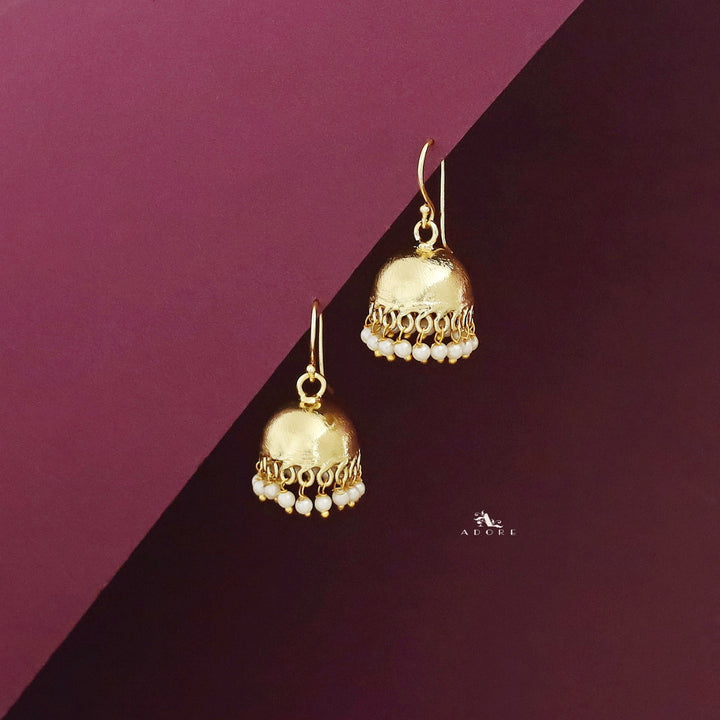 Golden Pearl Cluster Jhumka