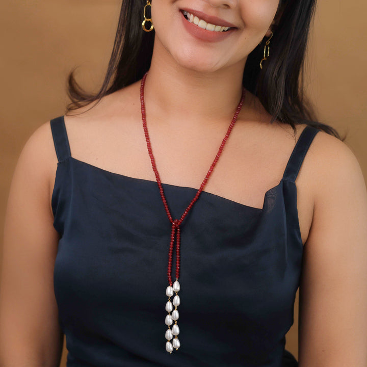 Serena Single Beaded Pearl Neckpiece