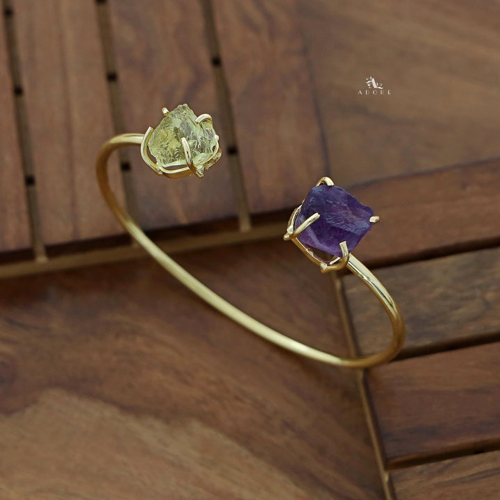 Mabel Eminent Raw Stone Bracelet (Colour Option)