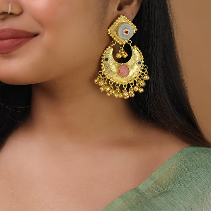 Raga Golden Ghungroo Kashmiri Earring