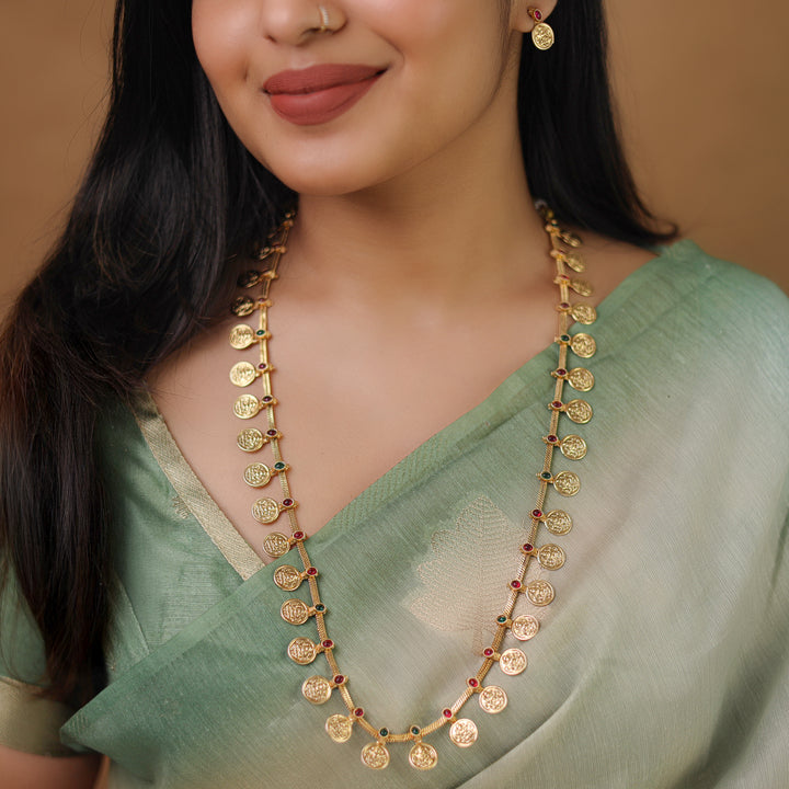 Samvitha Devi Kashi Long Neckpiece with Earring