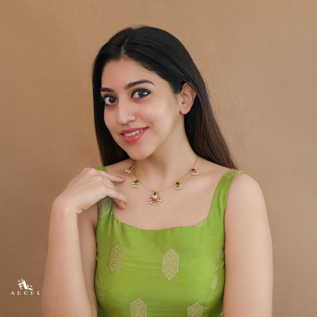 Trayi Jadau Kundan String Neckpiece