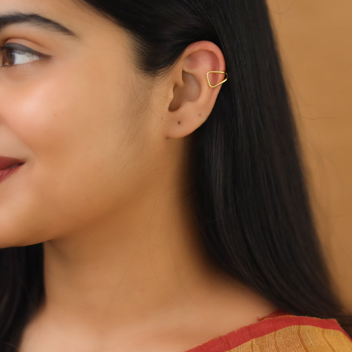 Rosa Golden Ear-Cuff