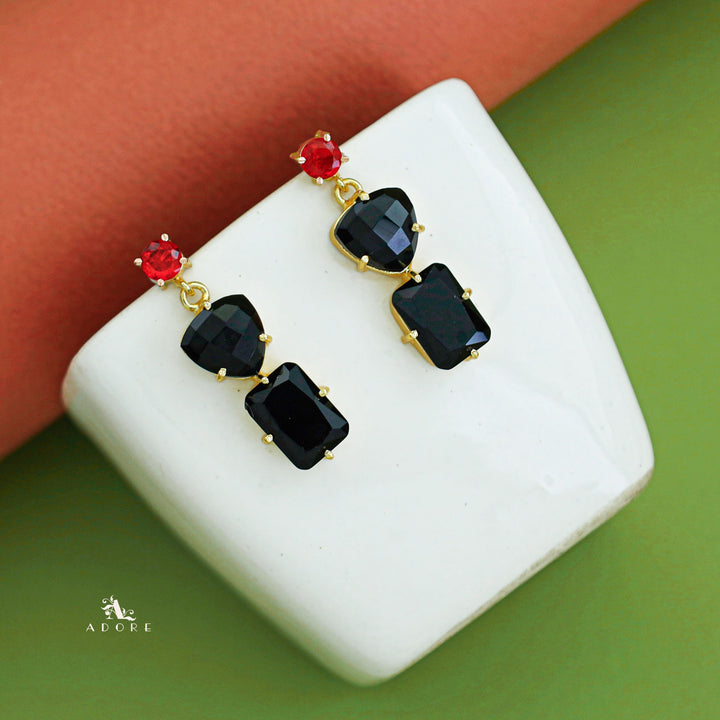 Ahaana Tri Stone Claw Earring