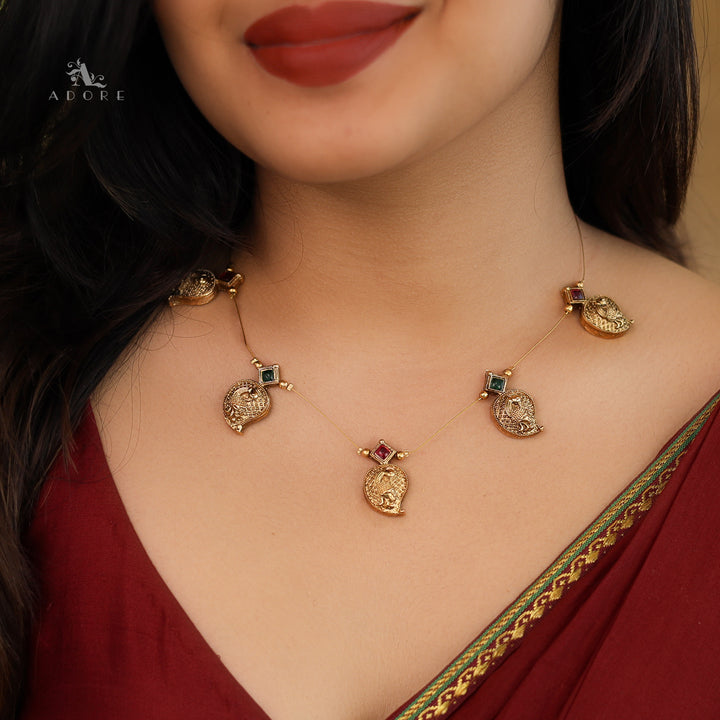 Brishti Devi Kemp Stone String Neckpiece
