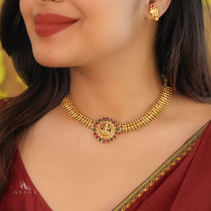 Joshita Devi Short Neckpiece With Earring