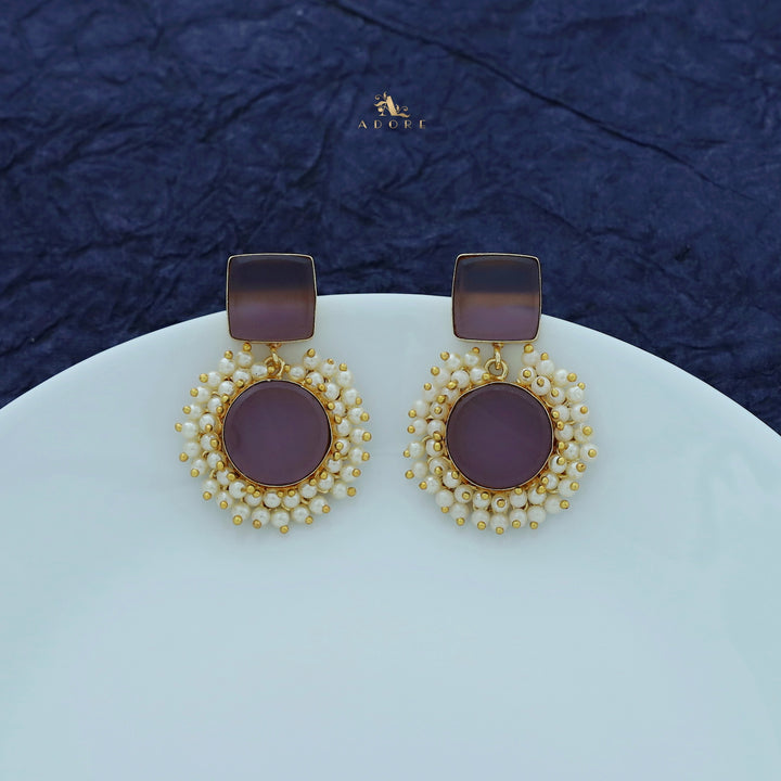 Raw Stone Royal Earrings