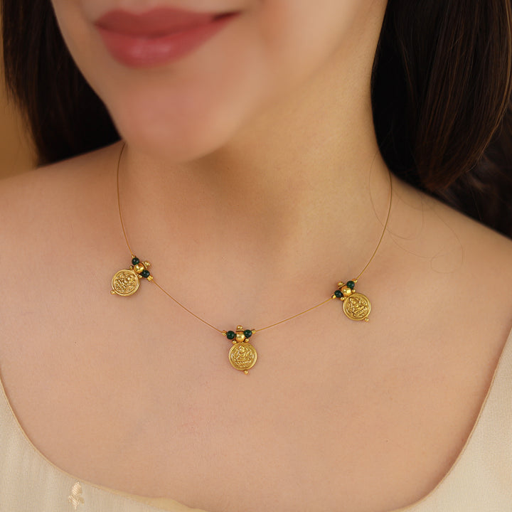 Dhanvi 3 Kashi Beaded String Neckpiece