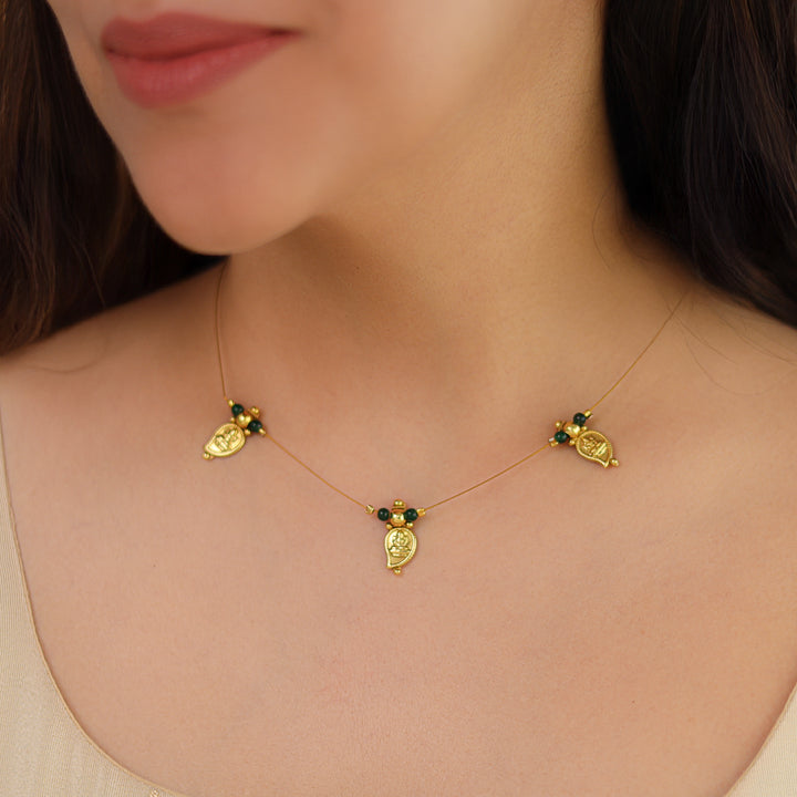 Chandni Devi Mango 3 Kashi String Neckpiece