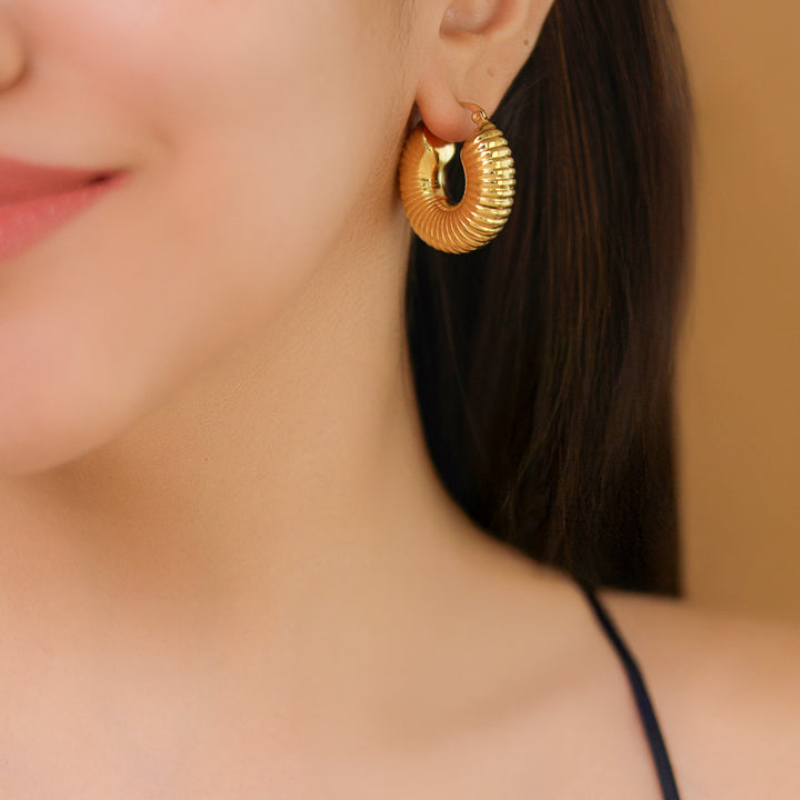 Tamara Golden Hoop Earring