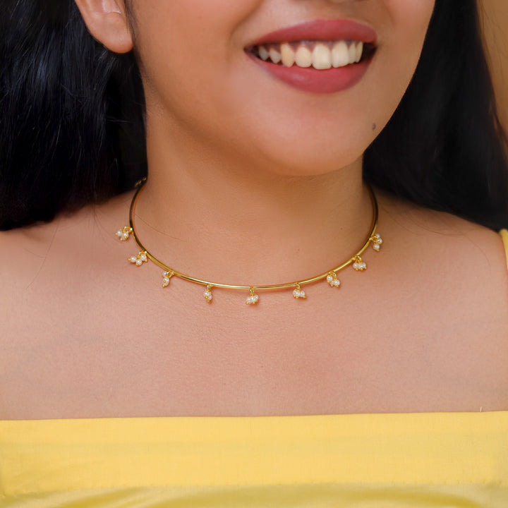 Lysander Pearl Neck Cuff