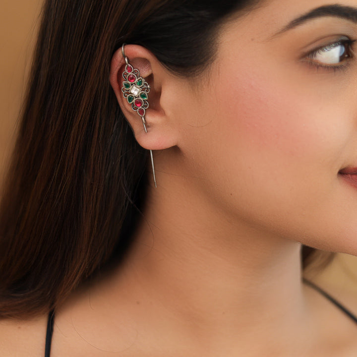 Rinsha Flower Ear-Cuff (Set Of 2)