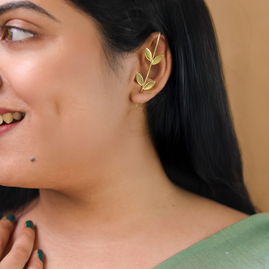 Liya Golden Ear-Cuff (Single piece)