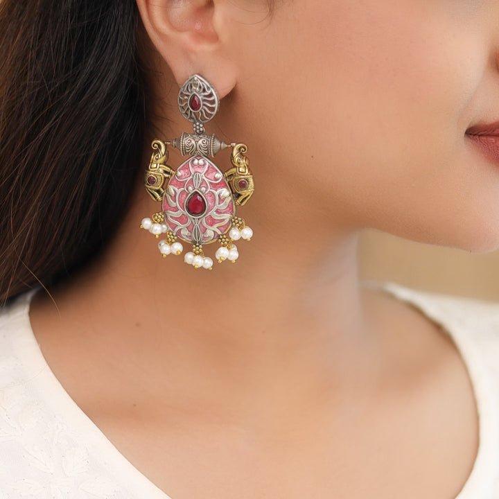 Vaishakhi Airavat Drop Pearl Earring