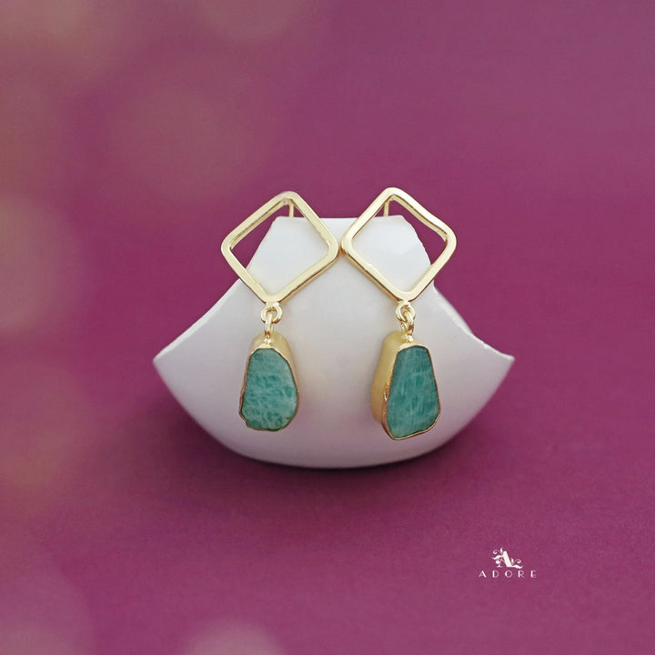 Ashley Golden Diamond Raw Stone Earring