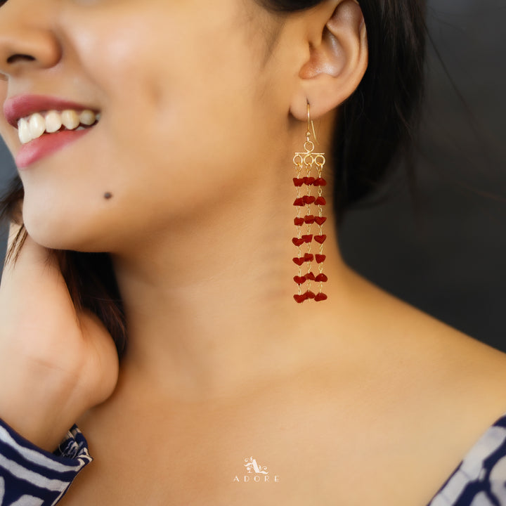 3 Layer Coloured Tassel Drop