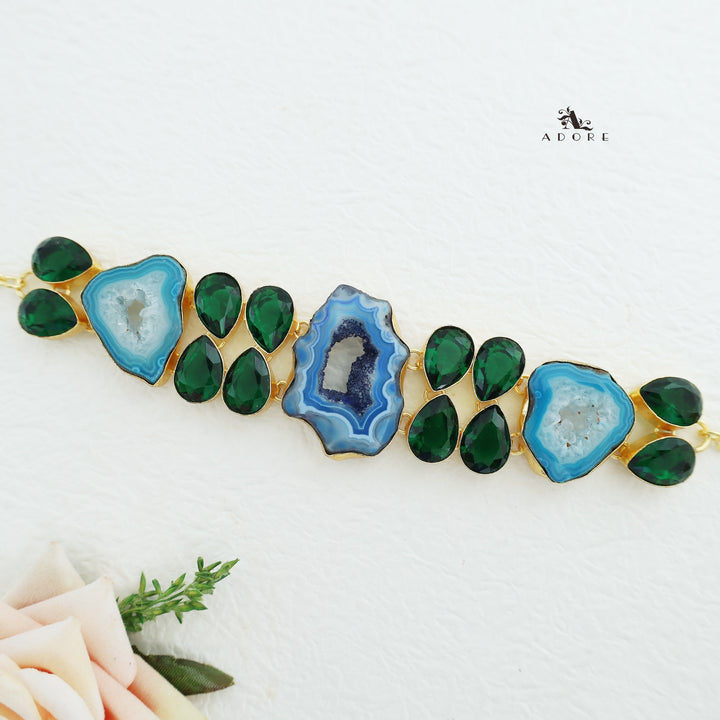Claudia Agate + Glossy Stone Choker