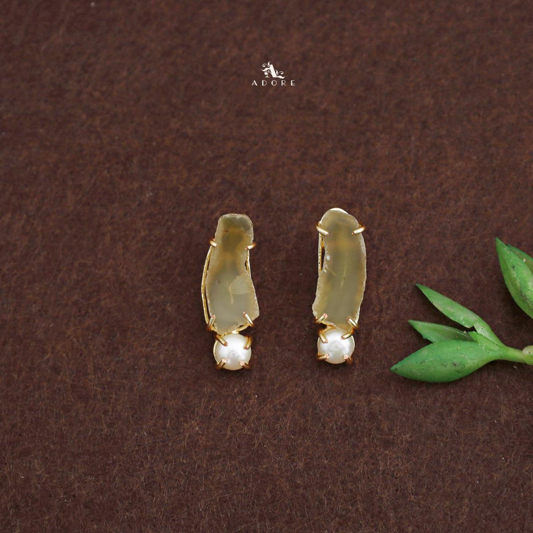 Agate Pearly Earring