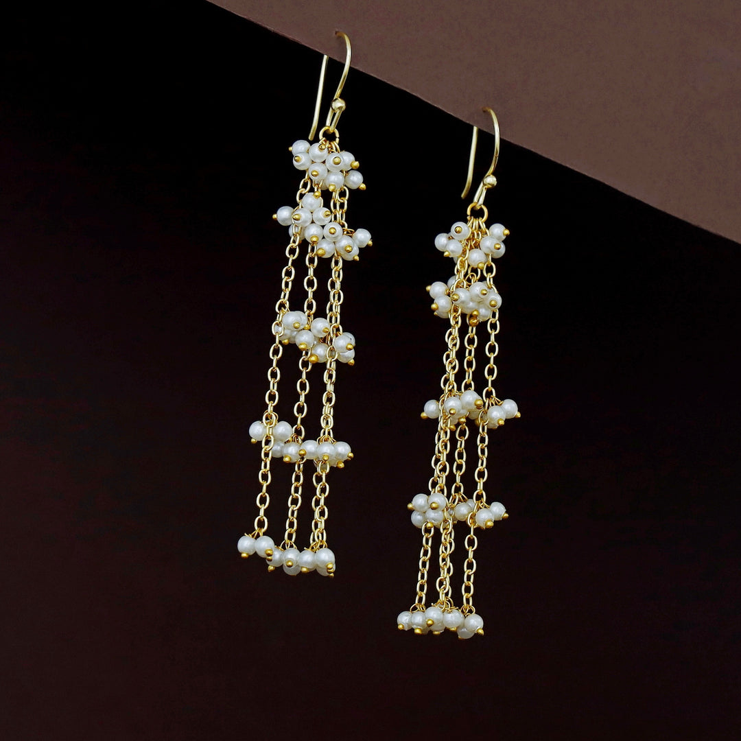 Jessie Tetra Chainy Cluster Pearl Drop