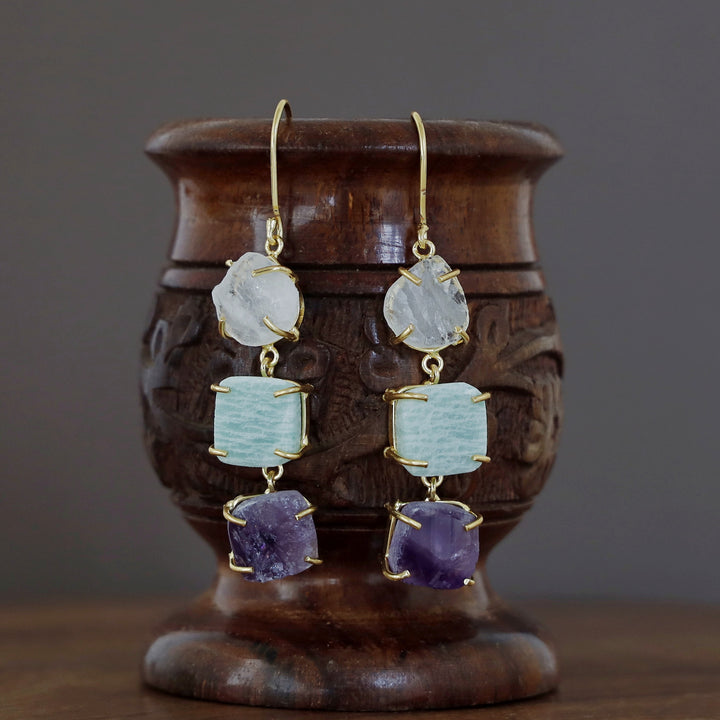 Minerva Raw Stone Ear Drops (Premium)