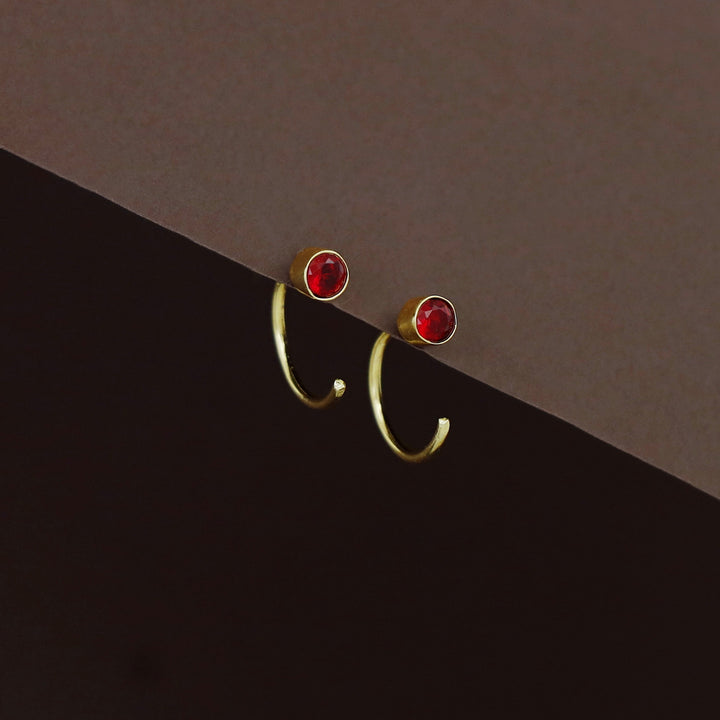 Lizelle Half Hoop Glossy Earring