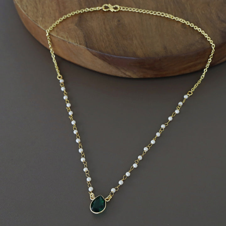 Nasmiya Rain Drop Short Neckpiece