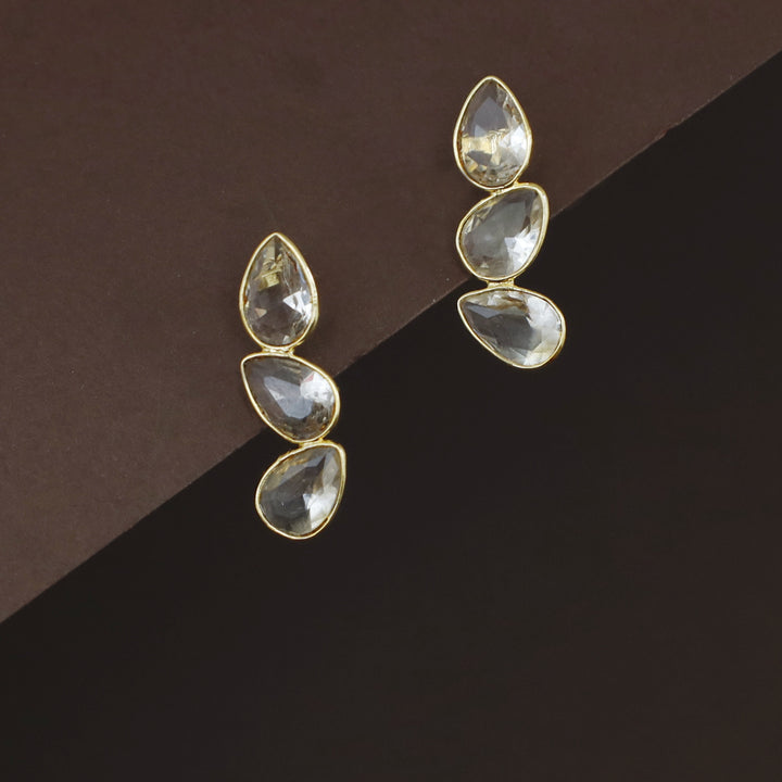 Louise Mini Tri Drop Glossy Rooster Earring