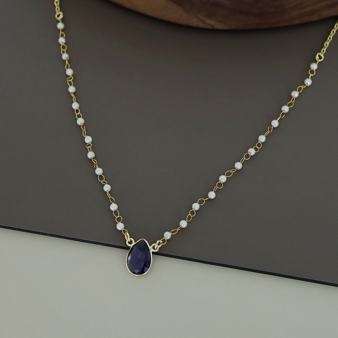 Nasmiya Rain Drop Short Neckpiece