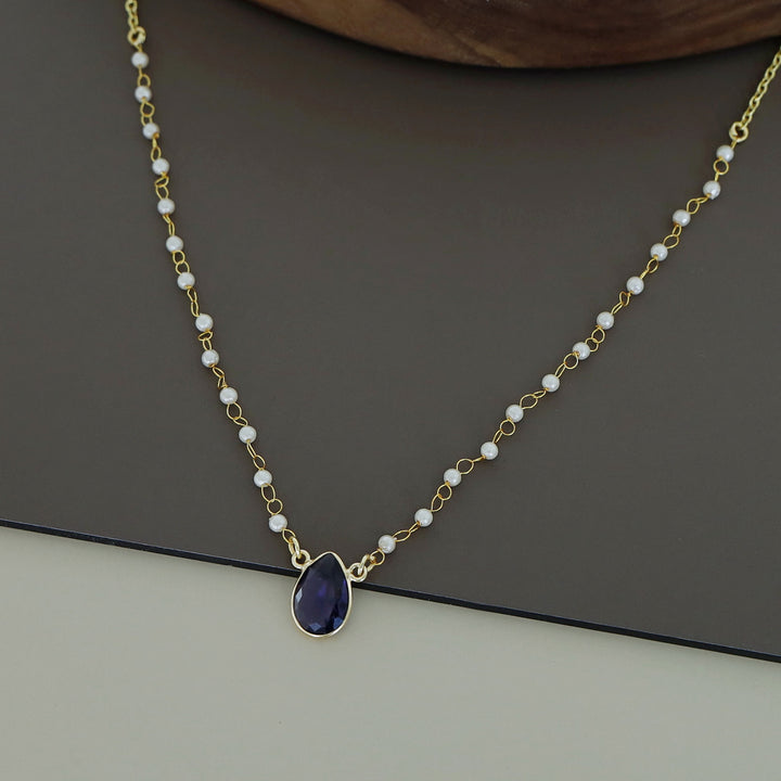 Nasmiya Rain Drop Short Neckpiece