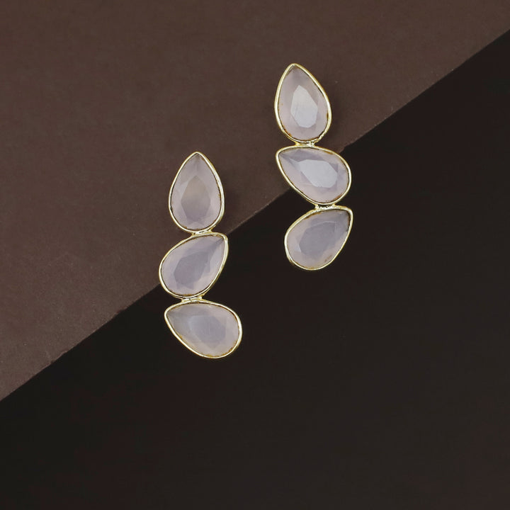 Louise Mini Tri Drop Glossy Rooster Earring