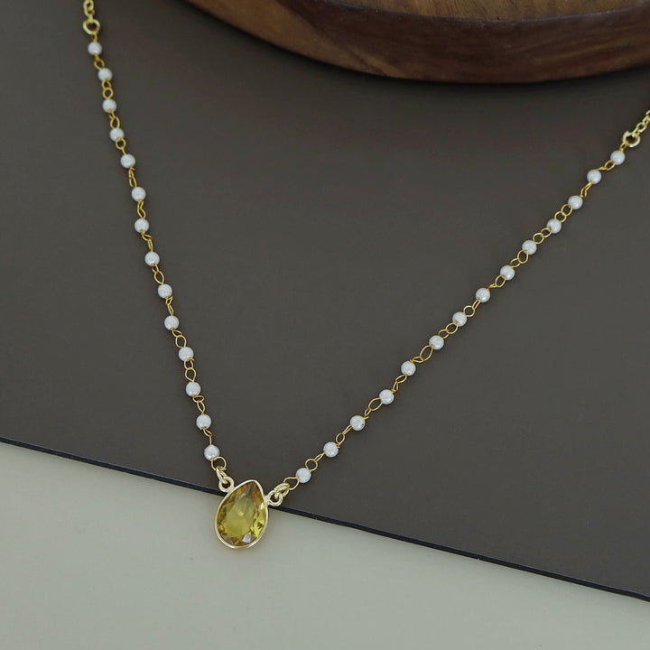 Nasmiya Rain Drop Short Neckpiece