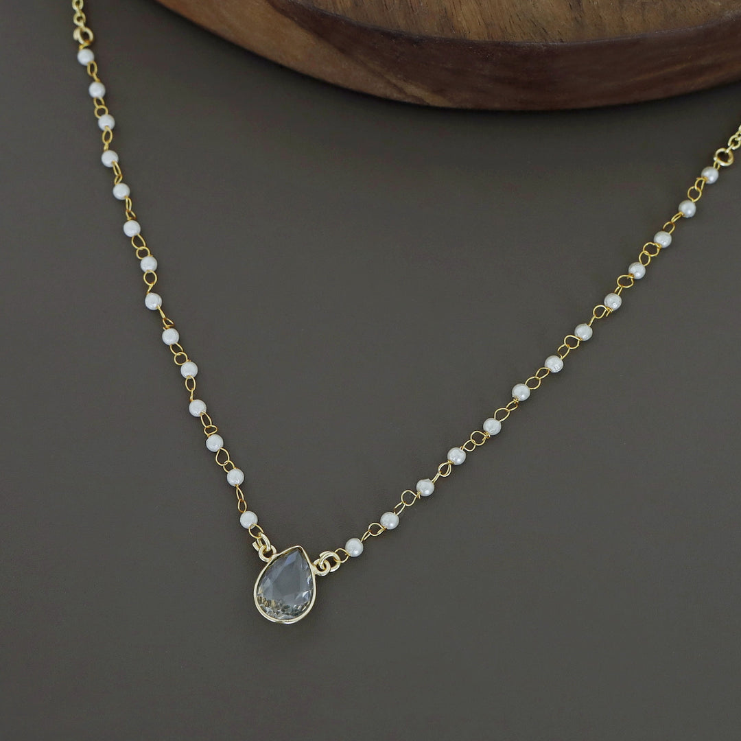 Nasmiya Rain Drop Short Neckpiece