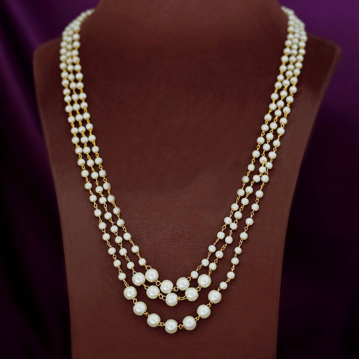 Kiana 3 Layer Pearl Long Neckpiece