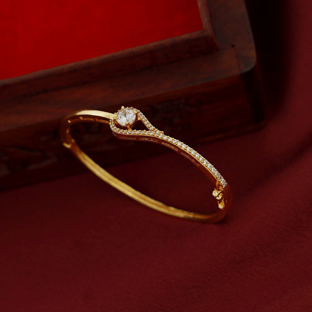 Indumathi Golden Glossy Openable Bangle