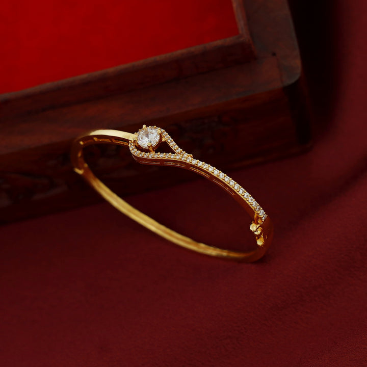 Indumathi Golden Glossy Openable Bangle