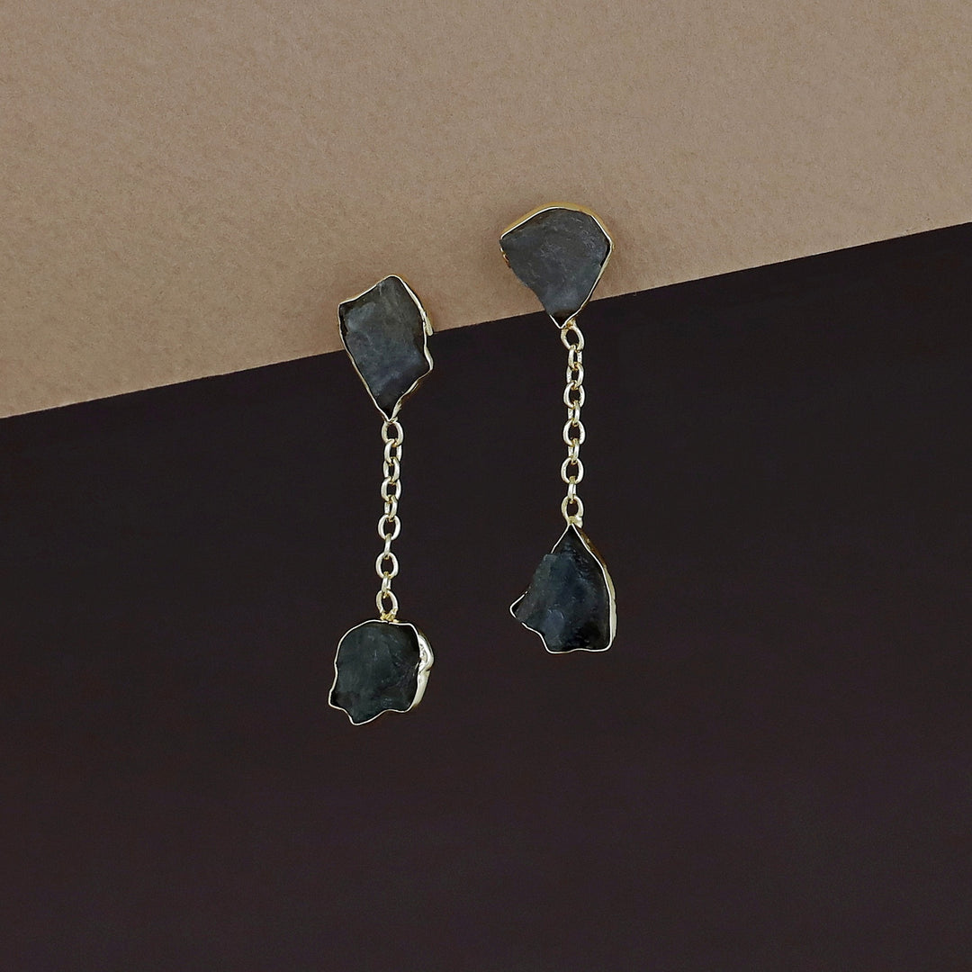 Katelyn Dual Raw Stone Earring