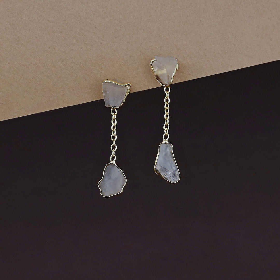 Katelyn Dual Raw Stone Earring