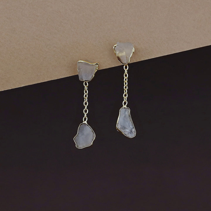 Katelyn Dual Raw Stone Earring