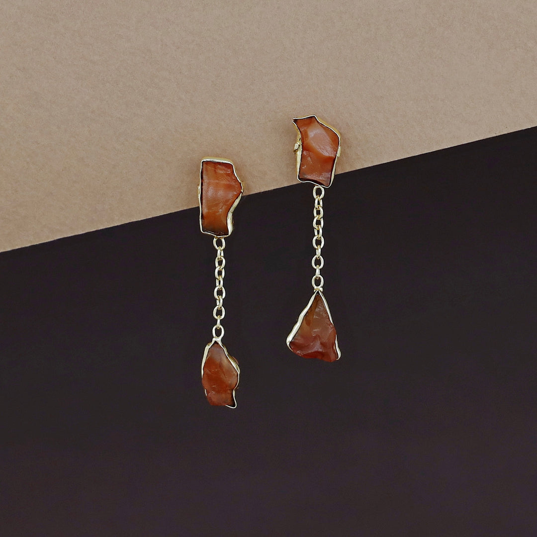 Katelyn Dual Raw Stone Earring