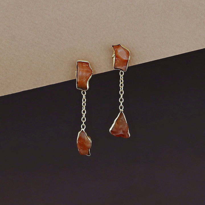 Katelyn Dual Raw Stone Earring