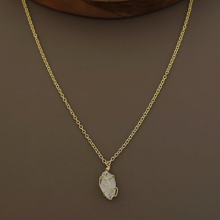 Nancy Golden Binded Raw Stone Neckpiece