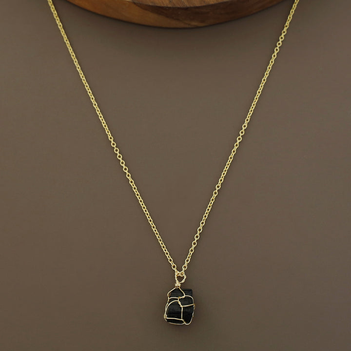 Nancy Golden Binded Raw Stone Neckpiece