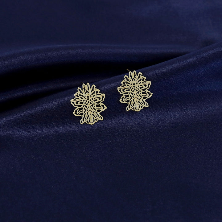 Golden Alga Flora Earring