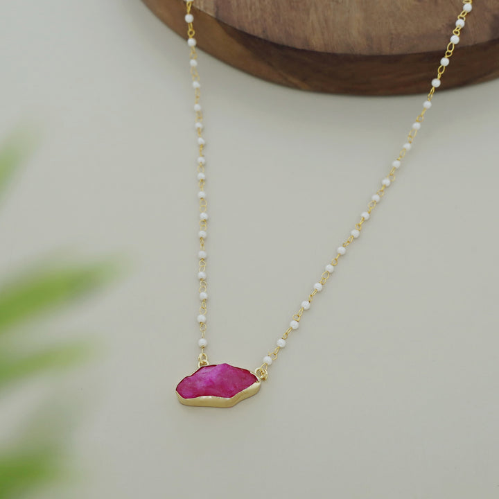 Nasmiya Dyed Stone Neckpiece